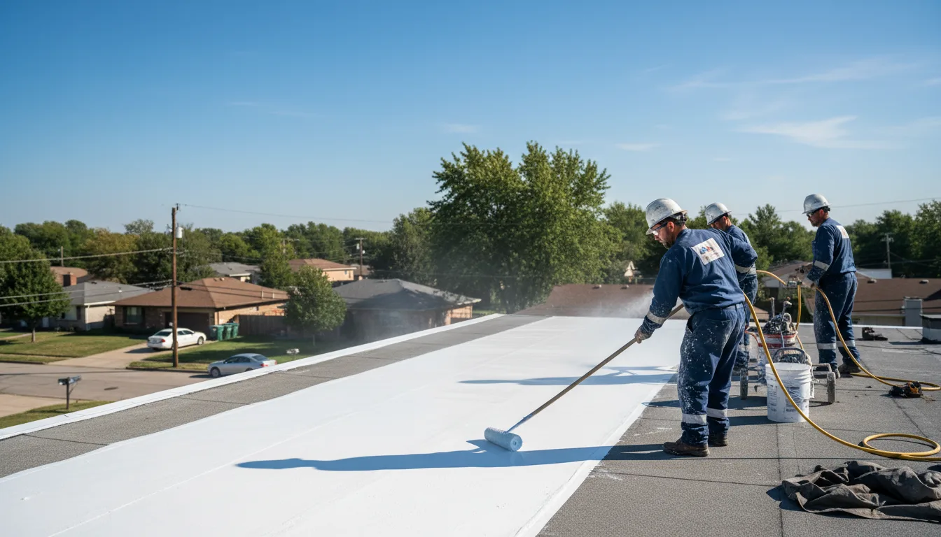 Commercial roof coating in Bluffton, MN near me